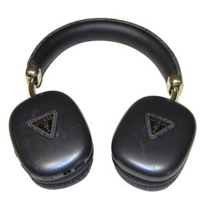 GUESS Black Over Ear Wireless Headphones with Gold Accents